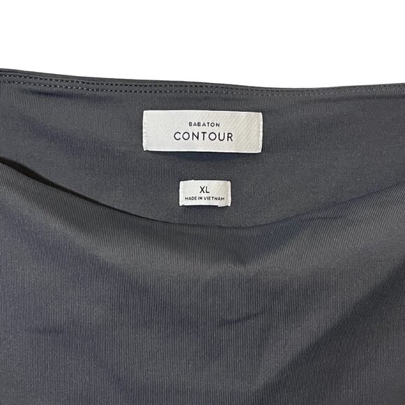 Aritzia Babaton Contour Squareneck Longsleeve Bodysuit Gray XL - Picture 6 of 10